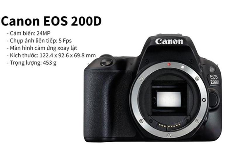 Đánh giá chi tiết Máy Ảnh Canon EOS 200D (EF-S18-55mm f / 4-5.6 IS STM)
