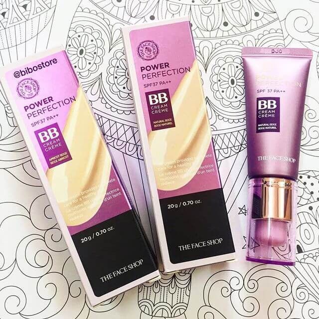 Đánh giá Kem nền BB Cream The face Shop Power Perfection, review tháng