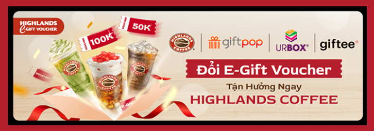 Highlands coffee - E-gift voucher