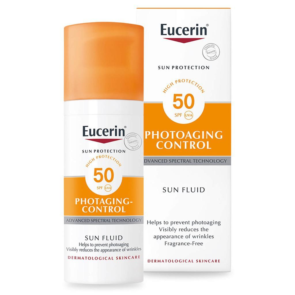 Kem chong nang Eucerin Sun Fluid Photoaging 50SPF