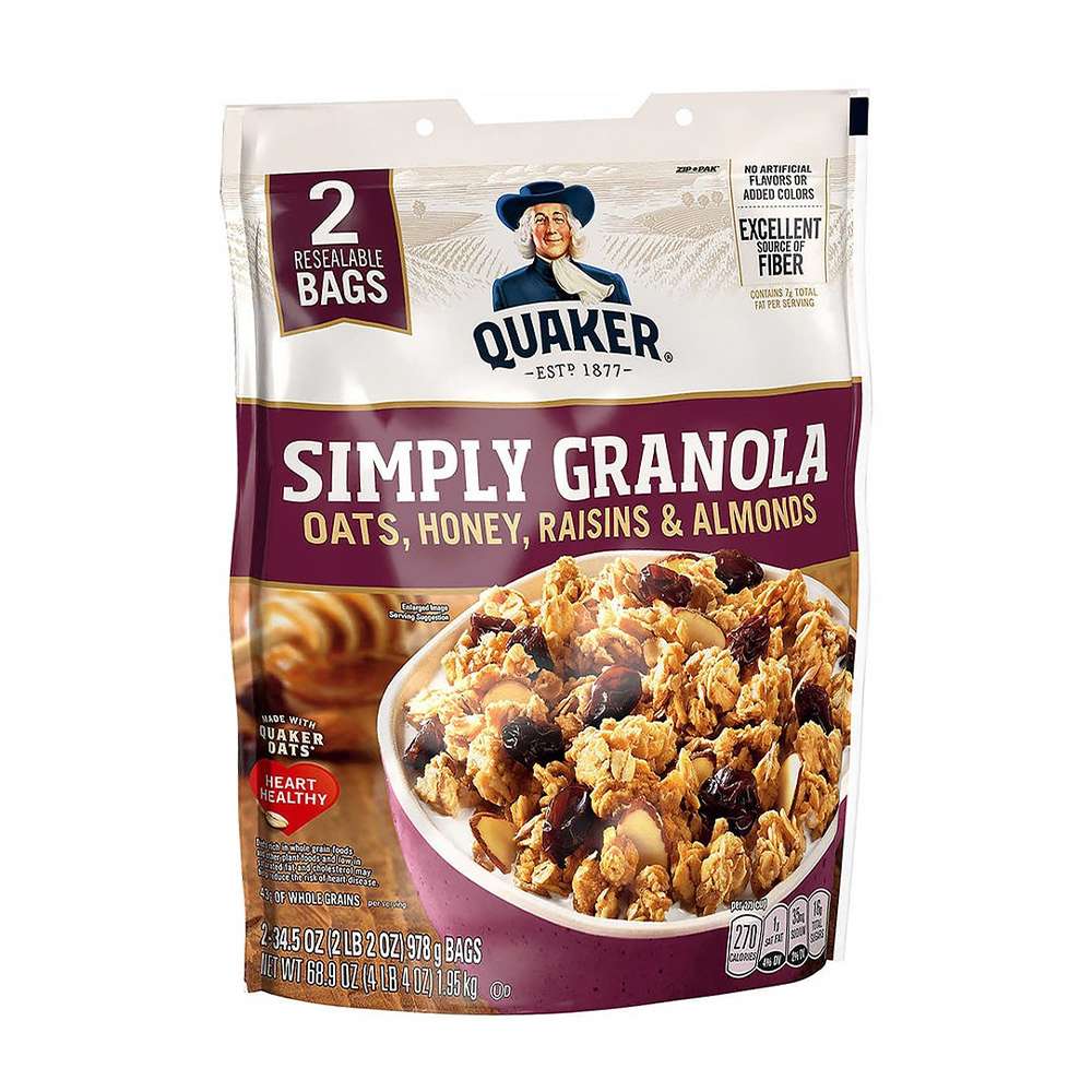 Yen mach ngu coc ong gia Quaker Simply Granola 2lbs