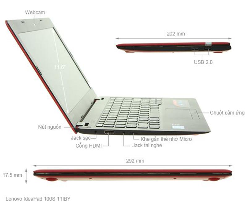 Laptop Lenovo ideapad 100S-11IBY