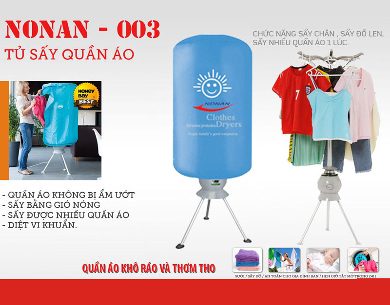 Máy sấy quần áo Nonan QA-003