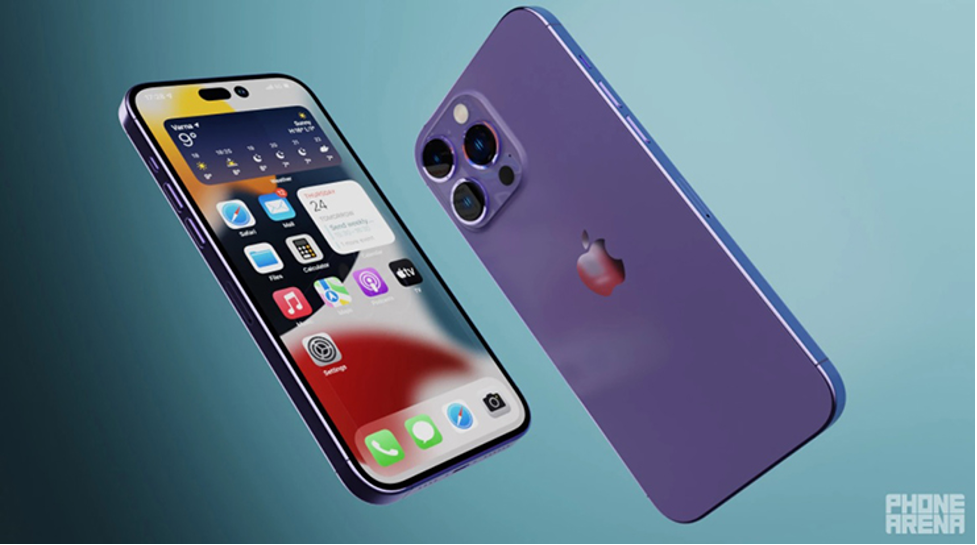 Ảnh concept iPhone 14 Pro màu tím