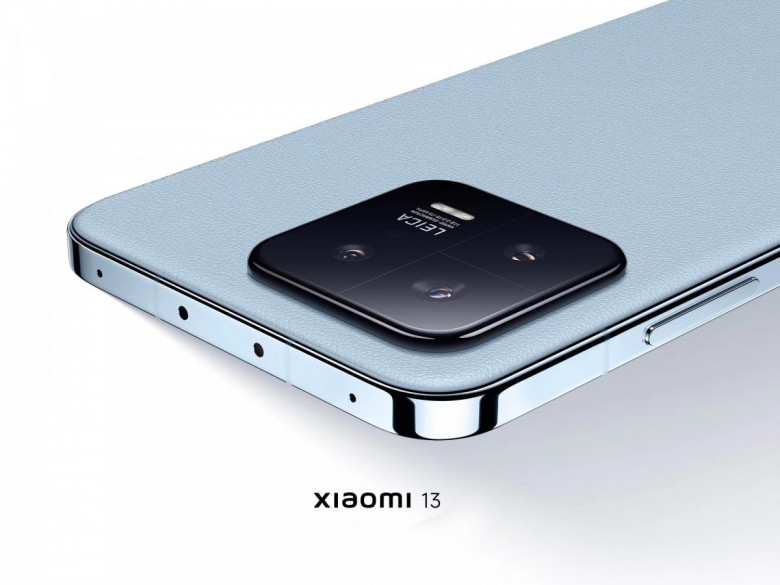 Xiaomi 13 mang phong cách cạnh phẳng giống iPhone.