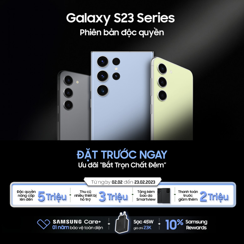 Chương trình thu cũ - đổi mới Galaxy S23 Series trên Samsung.com có rất nhiều ưu đãi 